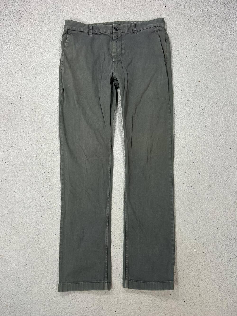 Outerknown Pants Mens 32x32 Green S.E.A. LEGS Chino Slim Fit Stretch Casual